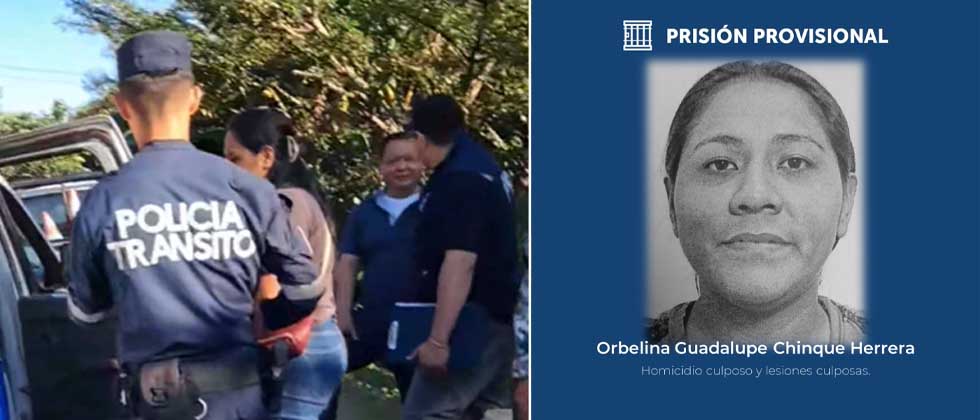 Mujer responsable de accidente que dejó tres fallecidos seguirá detenida