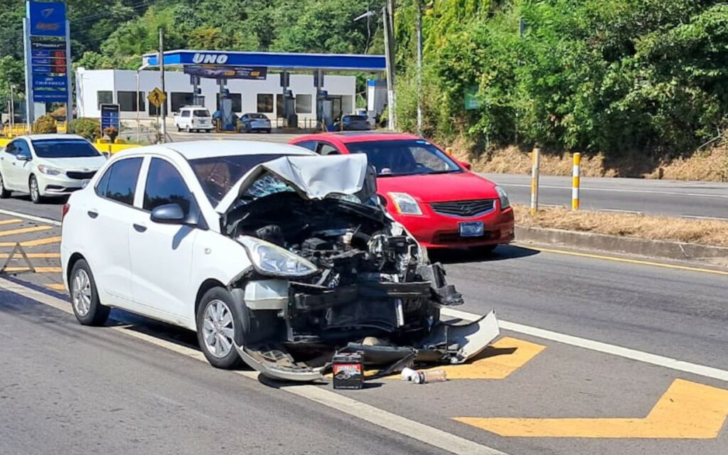 Distracción: conductora se estrella contra un pickup en la Panamericana