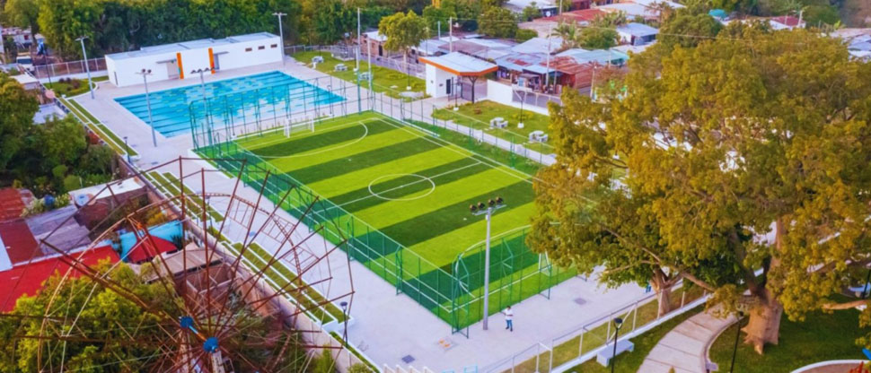 DOM inaugura Complejo Deportivo en El Congo, Santa Ana Este