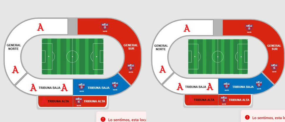 Boletos de Tribuna Alta y Sol General Sur para la final se vendieron en una hora