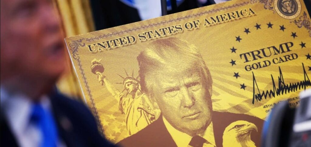 Trump lanza la “Gold Card”, una visa exprés de un millón de dólares