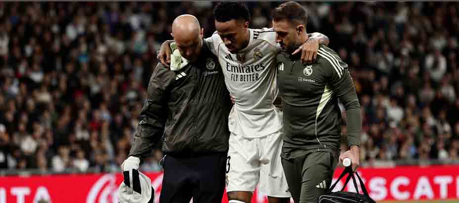 Militao estará entre 3 y 4 meses de baja