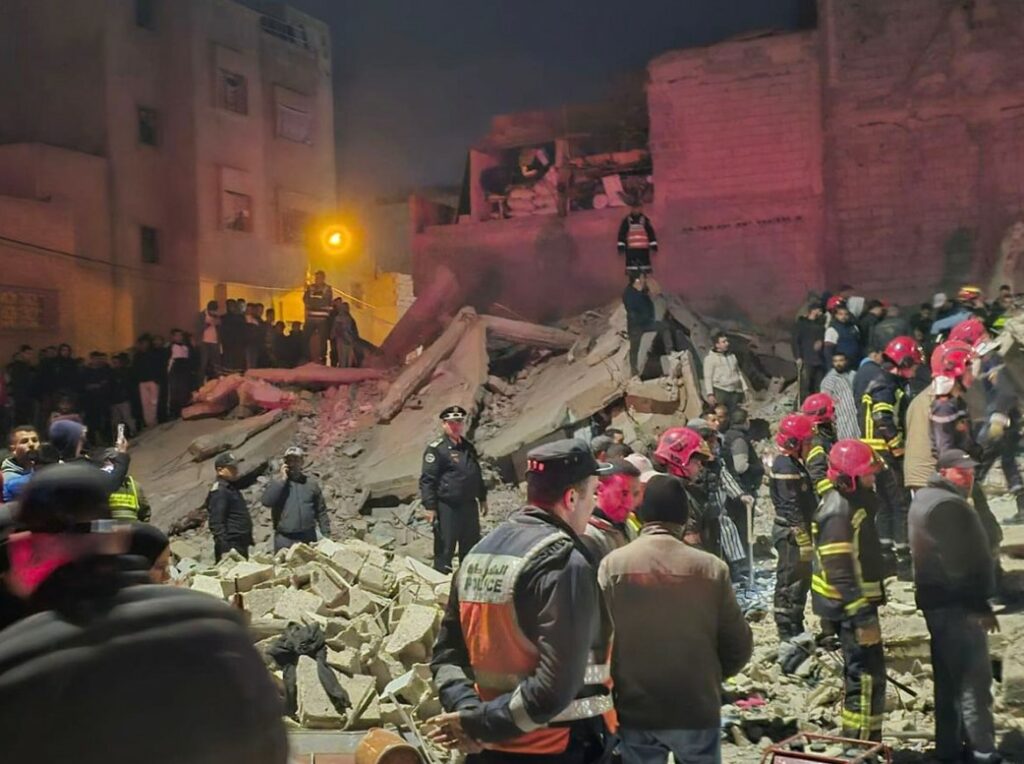 Marruecos: fallecidos y heridos deja derrumbe de edificios residenciales