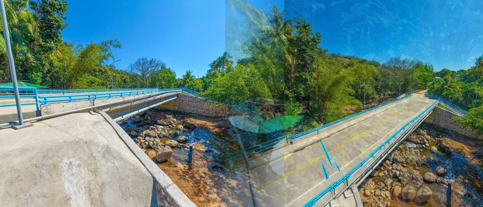 DOM entrega nuevo puente en Sonsonate