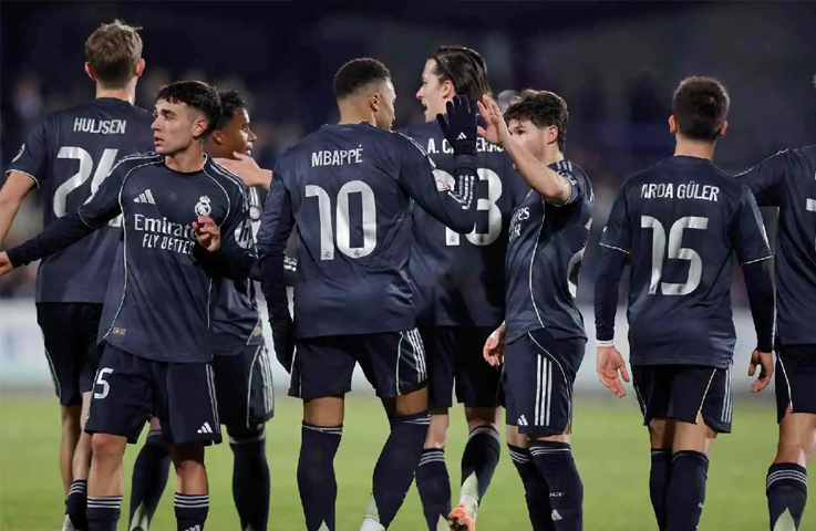 El Madrid golea y avanza a los octavos de la Copa del Rey