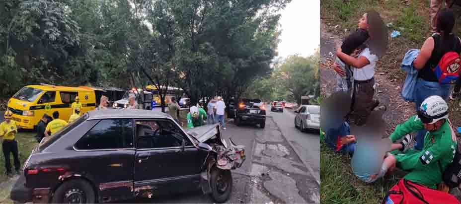 Accidente de tránsito deja a 3 niños lesionados en Cuscatlán