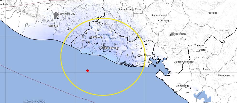 Fuerte sismo de 4.3 grados sacude a El Salvador esta madrugada de jueves