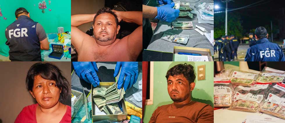 FGR y PNC desarticulan estructura que distribuía drogas en el oriente del país