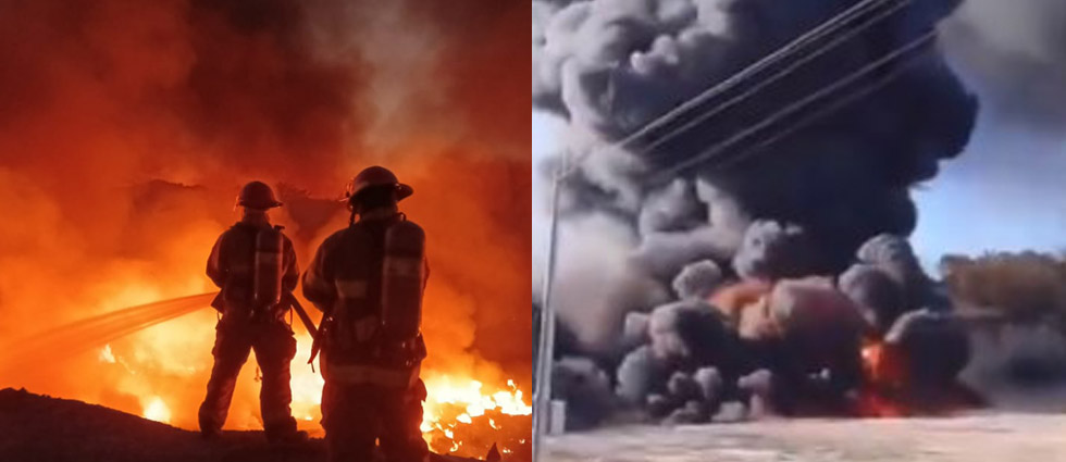 Incendio de grandes proporciones en Metapán se originó en terreno con abundante maleza seca y llantas