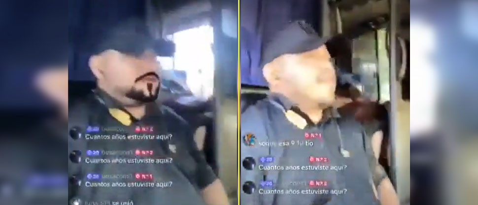 Denuncian a busero que transmitía en vivo en TikTok mientras conducía la unidad