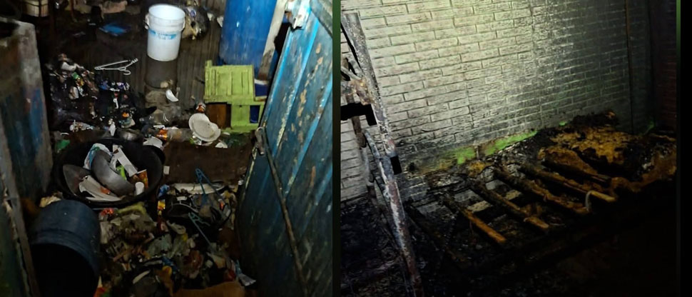 Auxilian a cinco niños que se encontraban solos al momento de incendiarse la vivienda