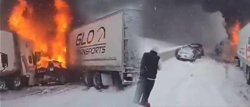 Canadá: condiciones climáticas provocan que más de 50 vehículos se involucren en accidente