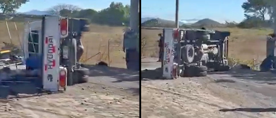 Cuatro lesionados deja vuelco de pick up en carretera Troncal del Norte