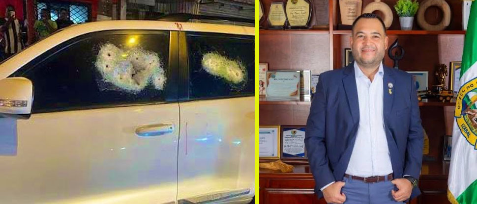 Alcalde de Los Amates, Izabal, Guatemala y su esposa se salvan de milagro de un atentado