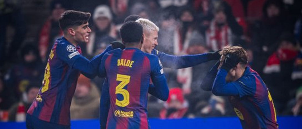 Barcelona impone su categoría ante un desconocido Slavia Praga