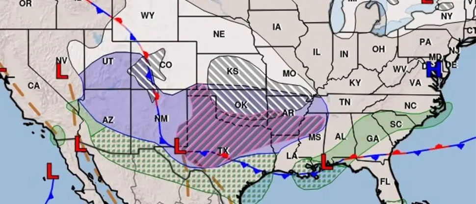 EEUU: estos serán los estados más afectados por la poderosa tormenta invernal Fern