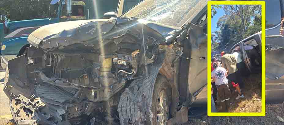 3 Personas lesionadas  tras fuerte accidente en Ciudad Arce