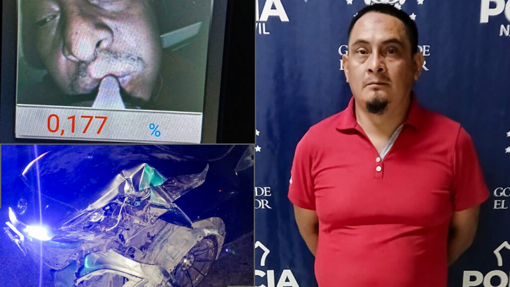Capturado: manejaba ebrio, provocó un accidente y huyó del lugar