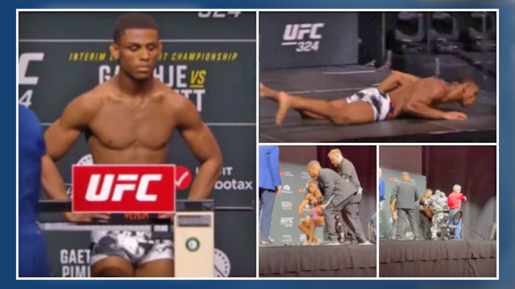Luchador de la UFC se desvanece en plena ceremonia de pesaje