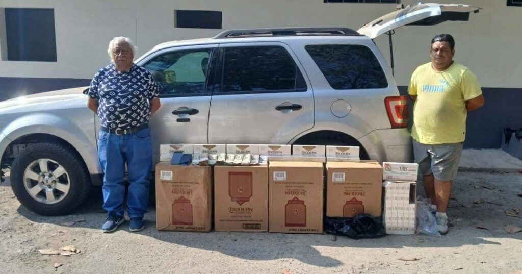 Capturan a sujetos con 225 paquetes de cigarrillos ilegales en Sonsonate