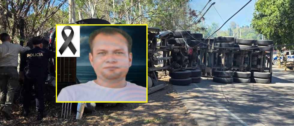 Él era Carlos, trailero fallecido tras volcar en Metapán