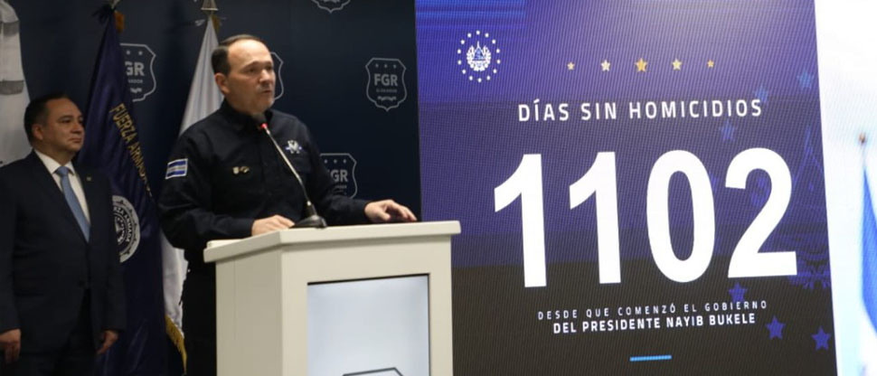 El Salvador alcanza los 1,102 días sin homicidios durante la gestión del presidente Bukele
