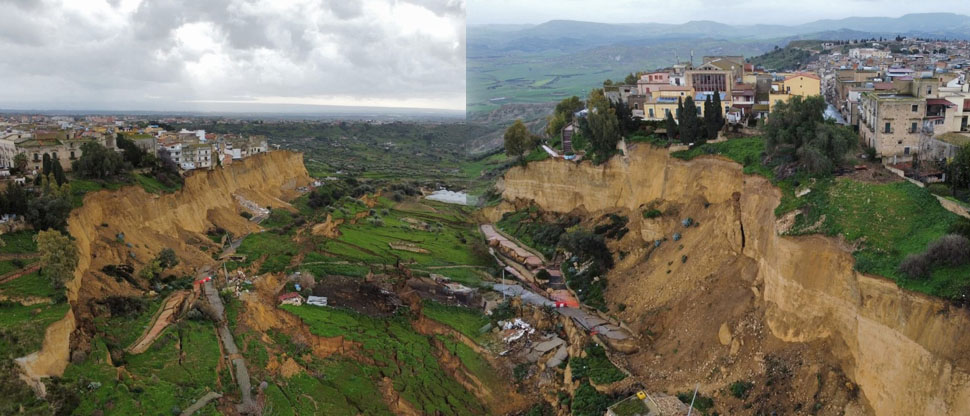 Italia: más de 1,000 evacuados tras un deslizamiento