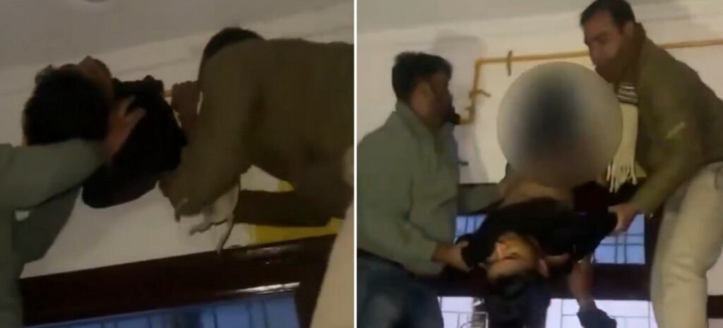 Vecinos rescatan a ladrón atascado en un conducto de ventilación