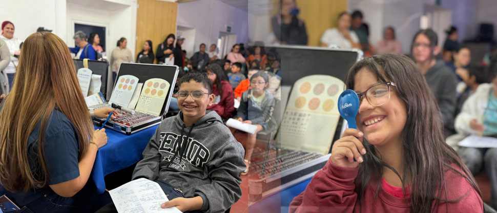 Realizan jornada de oftalmología para niños y adolescentes en Santa Tecla