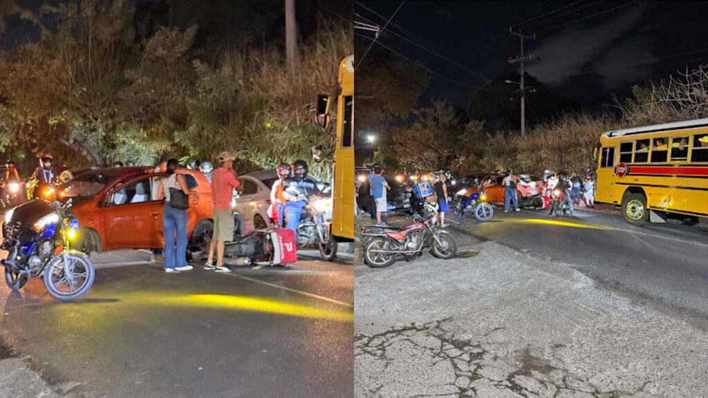 Motociclista resulta lesionado tras colisionar contra un pickup en Mariona
