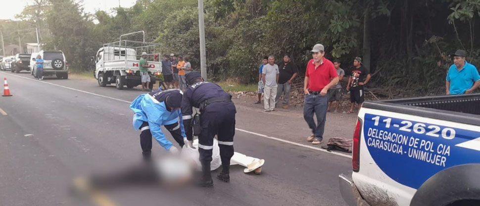 Peatón fallece tras ser atropellado por conductor de vehículo en Ahuachapán