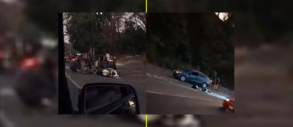 Fuerte siniestro vial deja dos lesionados en la Troncal del Norte