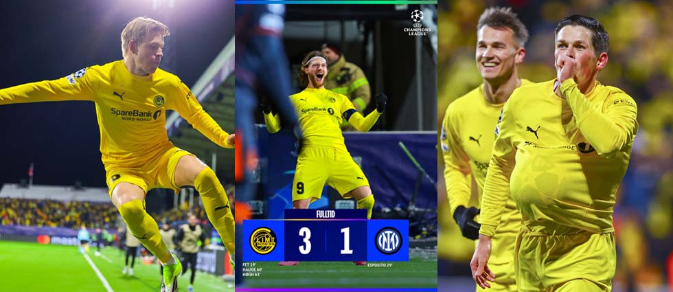 El sorprendente Bodo Glimt vuelve a ganar: primero fue el City, luego el Atlético… ¡y ahora el Inter por los playoffs!