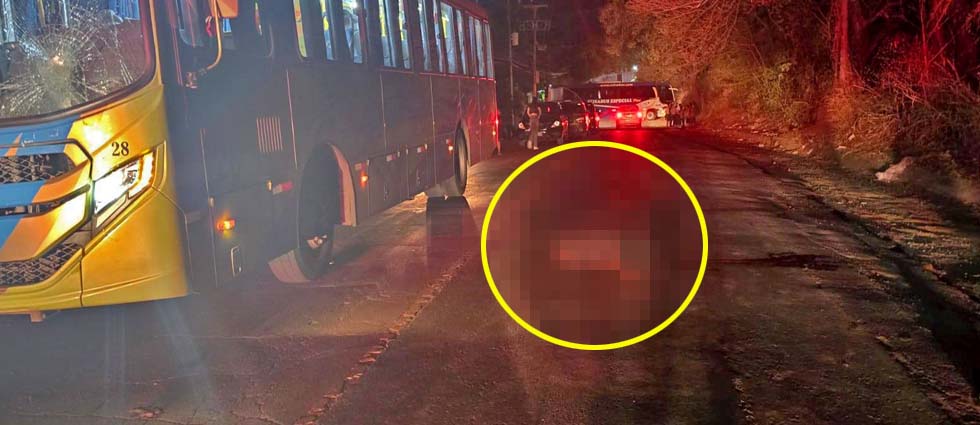 Peatón pierda la vida tras ser arrollado por un autobús en Santa Ana