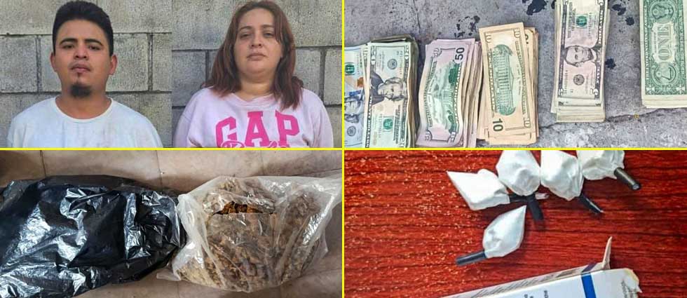 PNC captura a dos distribuidores de droga en urbanización de La Libertad