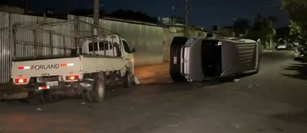 Dos lesionados tras siniestro vial provocado por un ebrio al volante en Santa Tecla