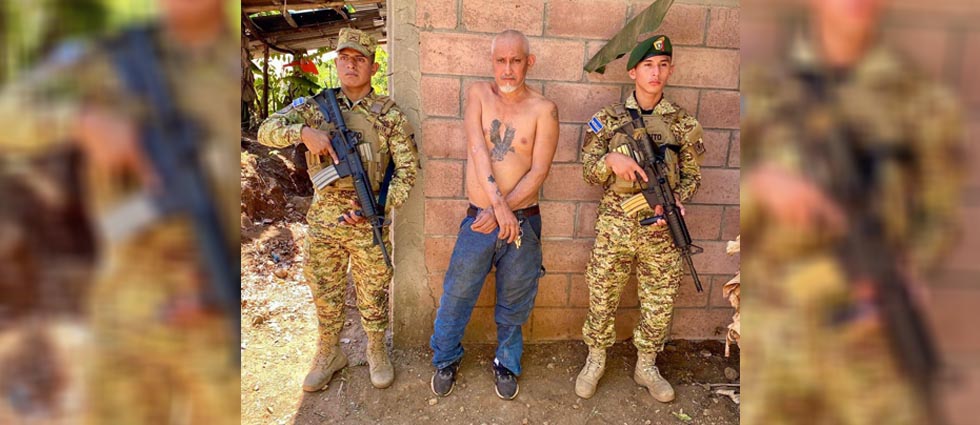 Militares detienen a veterano MS-13 que intentó ocultar tatuajes alusivos a la estructura