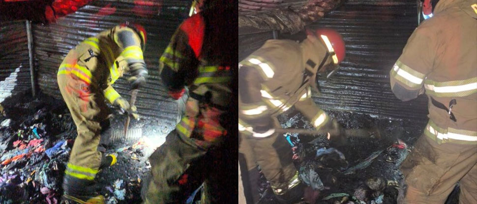 Bomberos sofocan incendio en vivienda construida con lámina y madera en Usulután