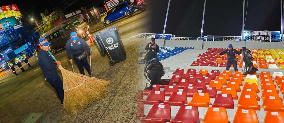 Alcaldía de San Salvador asea dentro y fuera del ‘Mágico’ tras primer concierto de Shakira