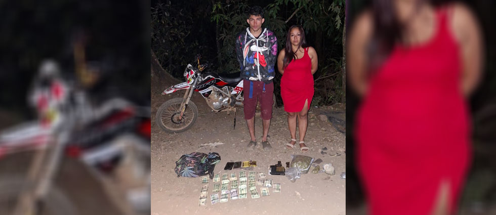 Militares capturan a una mujer y un hombre que se conducían armados y con droga en San Miguel