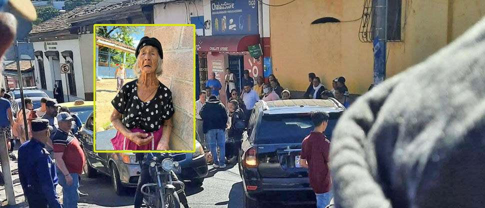 Ancianita fallece atropellada al momento de cruzar la calle en Chalatenango