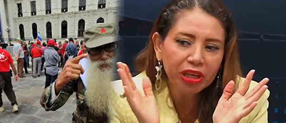 Bethy Arana lamenta que solo 20 personas vayan a marchas organizadas por la oposición