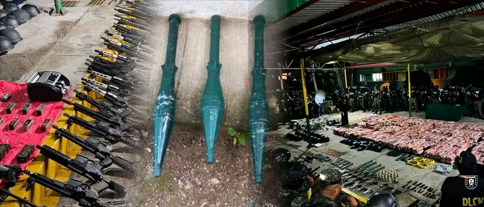 HONDURAS: incautan drogas y arsenal de armas de guerra en operativos al crimen organizado