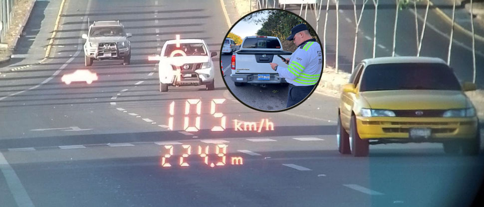 Sorprenden a conductor que pudo ocasionar accidente por manejar a más de 100 kilómetros por hora