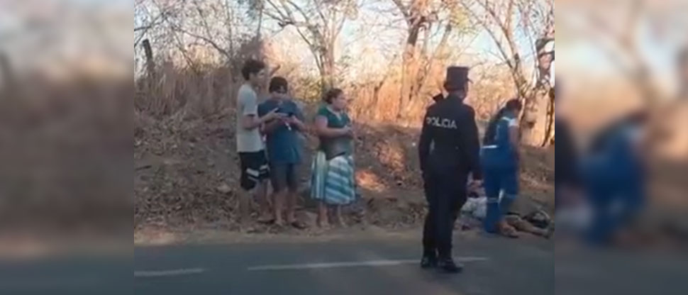 Motociclista termina en el hospital tras accidentarse en Morazán