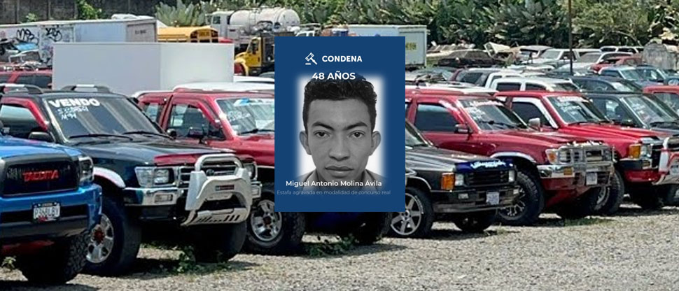 Condenan a sujeto que estafó a seis personas con supuesta venta de vehículo a bajo precio