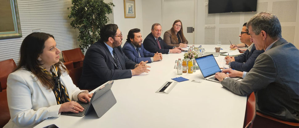 Vicepresidente Ulloa se reune con el presidente de la Subcomisión de DDHH del Parlamento Europeo