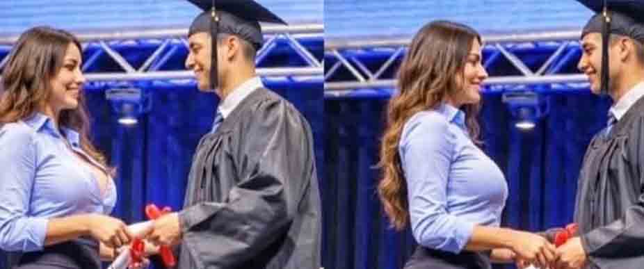 Salvadoreño se hace viral por tener una «linda» madrastra tras graduarse de la universidad