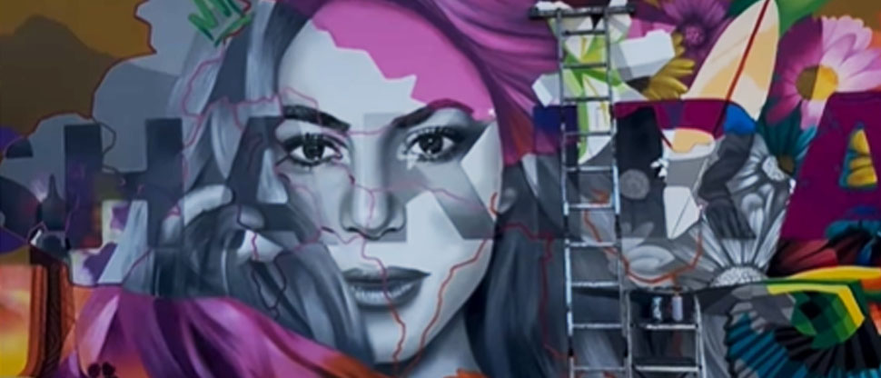 Ya está terminado el mural dedicado a Shakira