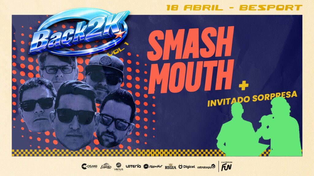 Smash Mouth llega a El Salvador en abril del 2026